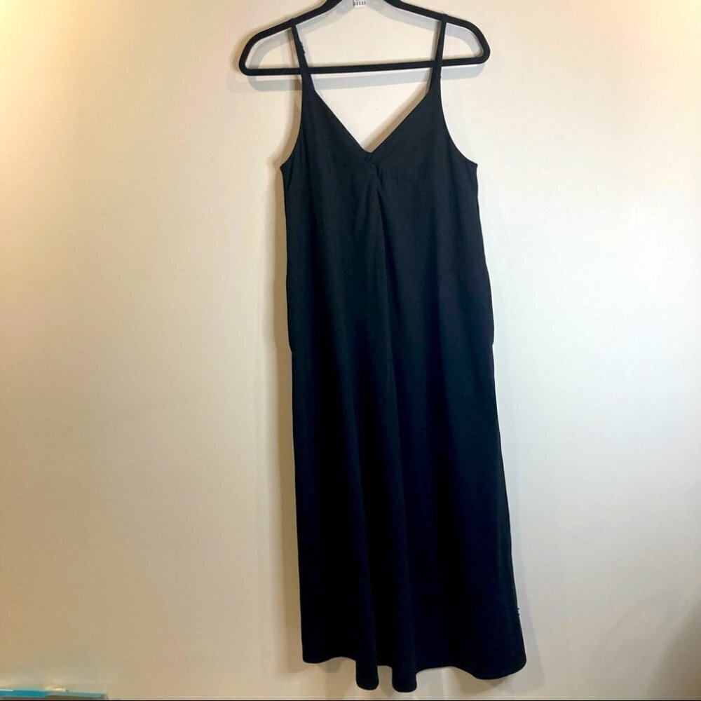 Kit And Ace Sz S A-Line Jersey Knit Adjustable Spaghetti Straps Pockets Dress